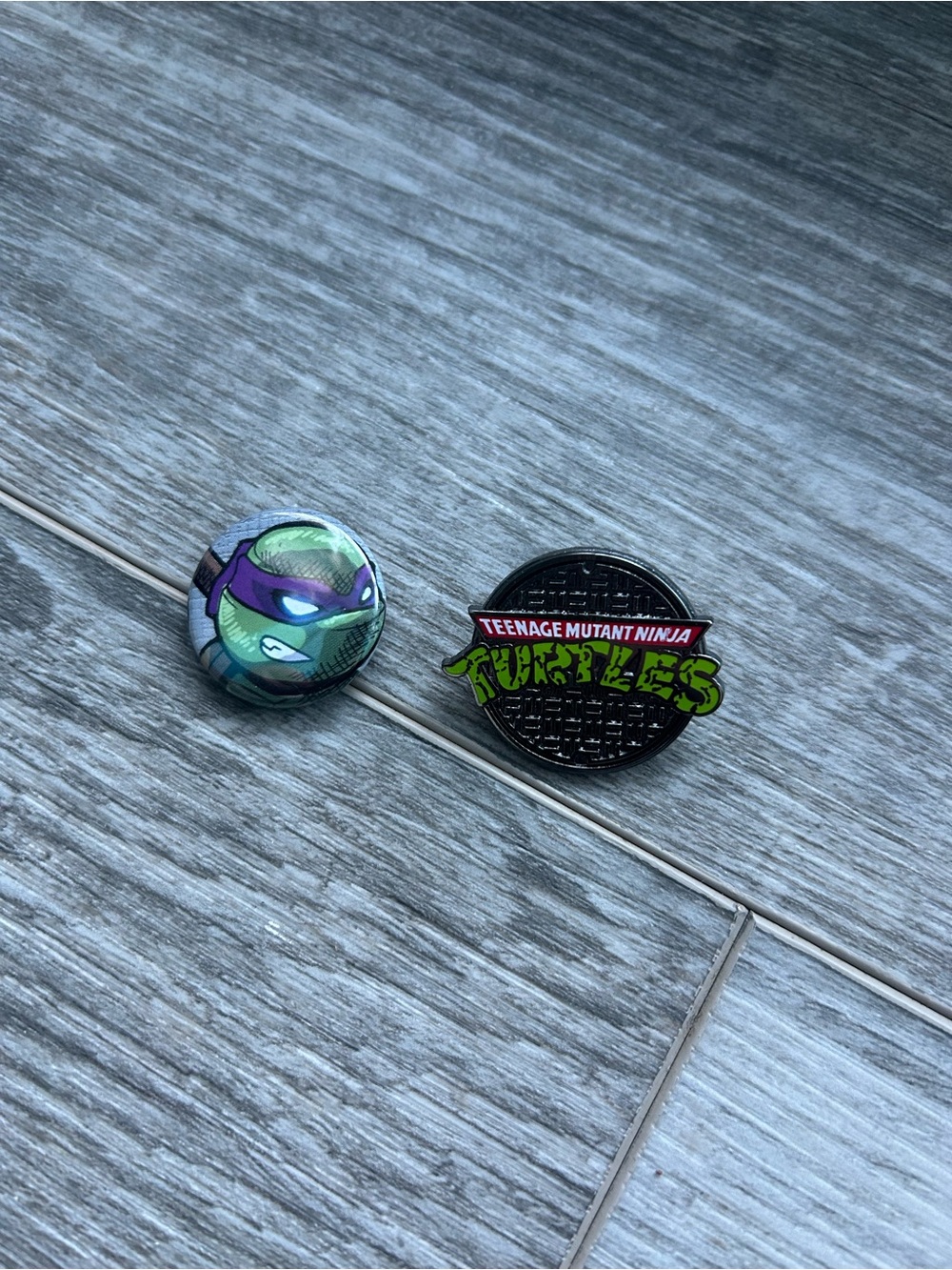 Ninja Turtle Pins x2